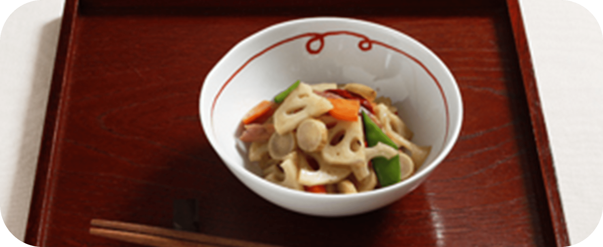簡単！おかずレシピビタミンたっぷり！シャキシャキの歯ごたえが美味しい！れんこんとベーコンの洋風きんぴら